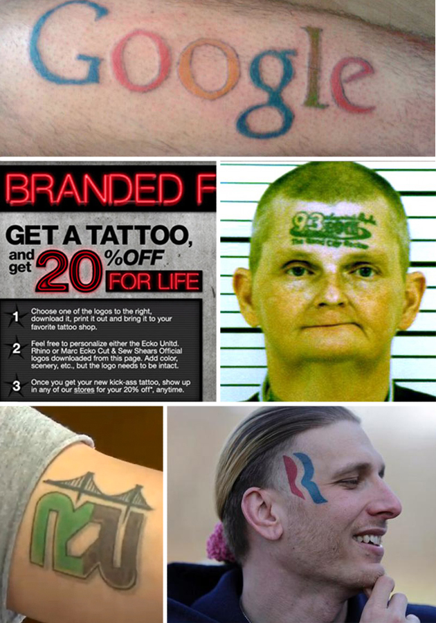 10 Terrible Brand Logo Tattoos People Were Paid to Get